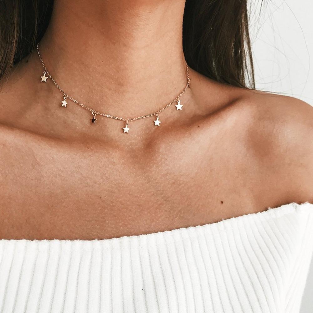 Collier mit Pentagramm-Anhänger, Stern-Collier