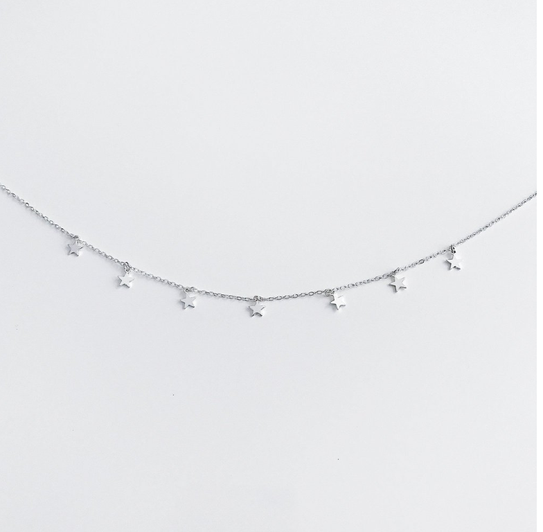 Collier mit Pentagramm-Anhänger, Stern-Collier