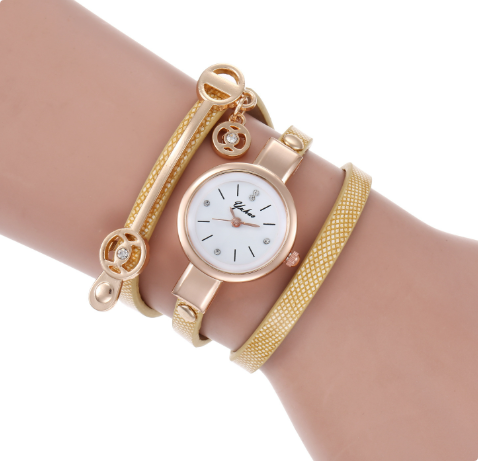3-teiliges Armband- und Quarzuhr-Set für Frauen