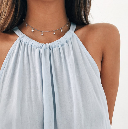 Collier mit Pentagramm-Anhänger, Stern-Collier