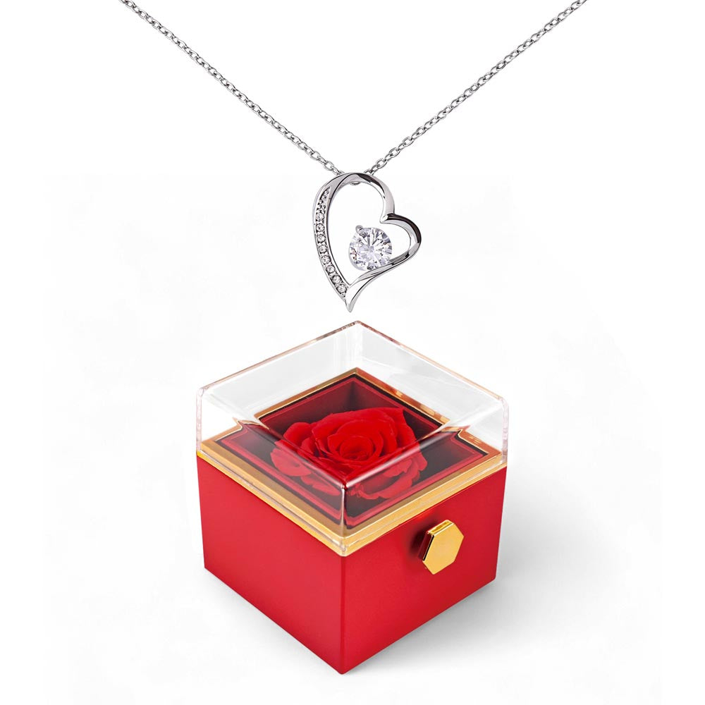 Forever Love Halskette mit ewiger Rose