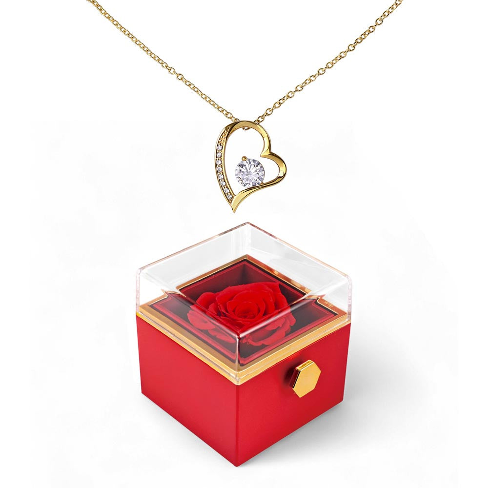 Forever Love Halskette mit ewiger Rose