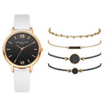 Lvpai Damen Minimalistisches Quarzuhren- und Armbandset