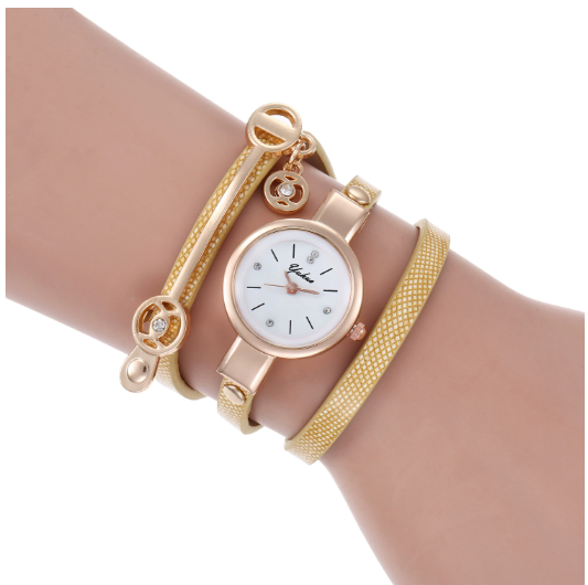 3-teiliges Armband- und Quarzuhr-Set für Frauen